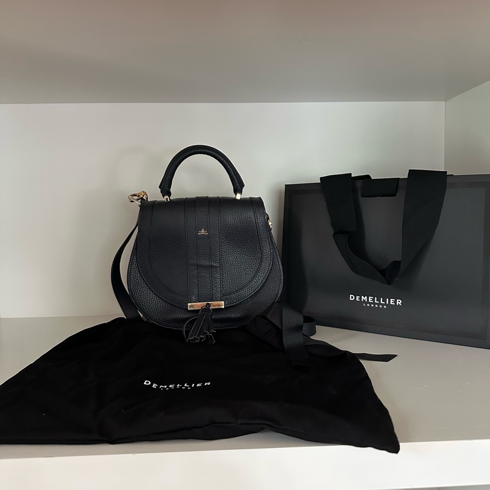 DeMellier Navy Leather Handbag